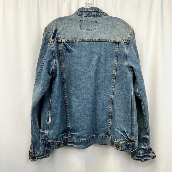 Brooklyn Cloth Womens Long Sleeve Collared Denim Button Front Jacket Size Medium - Picture 2 of 10